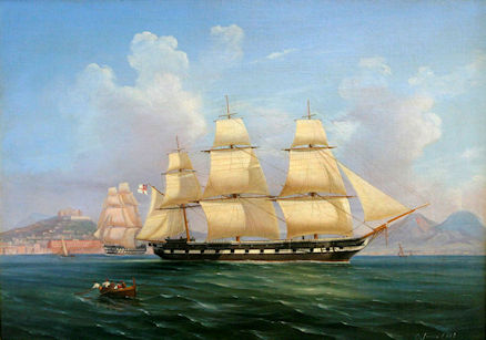 19th century sailing ship